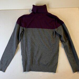 Calvin Klein Women's Size S Turtle Neck Long Sleeve Color Block Knit Sweater